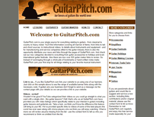 Tablet Screenshot of guitarpitch.com